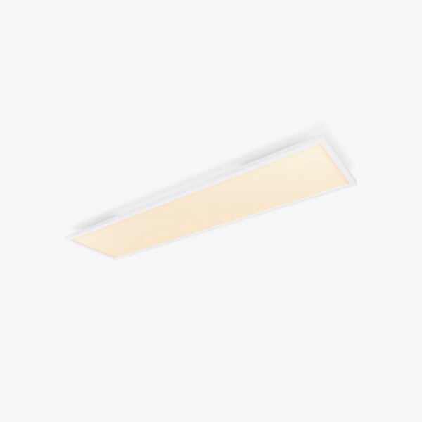 Lámpara de techo plafón rectangular Aurelle Bluetooth blanco Philips Hue