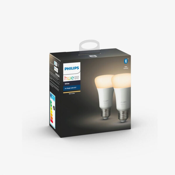 Pack de 2 bombillas Bluetooth - White - Philips Hue LED E27 - Luz blanca-3