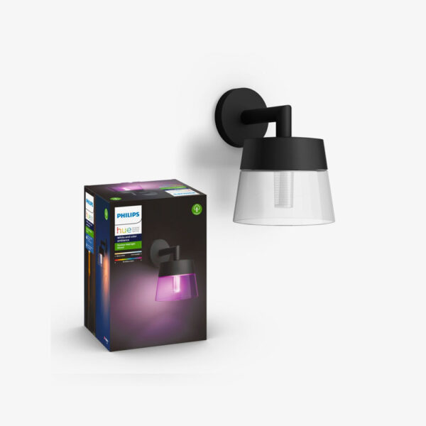aplique-de-pared-exterior-attract-negro-philips-hue-foto-1