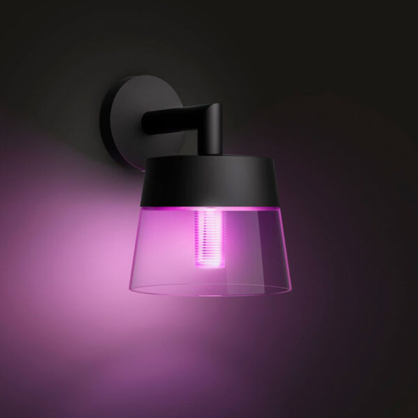 aplique-de-pared-exterior-attract-negro-philips-hue-foto-2