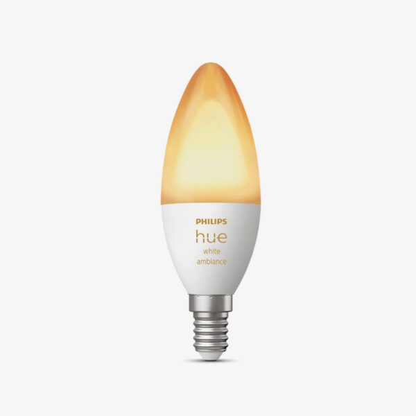 Bombilla inteligente white ambiance philips HUE E14 luz blanca 2