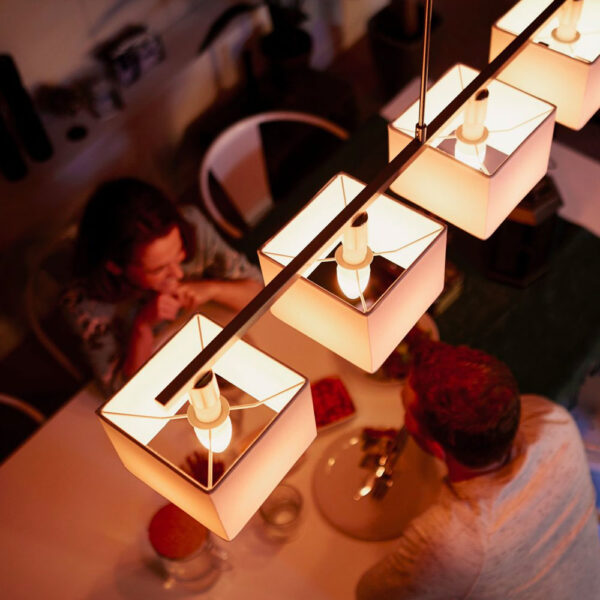 Bombilla inteligente white ambiance philips HUE E14 luz blanca 6