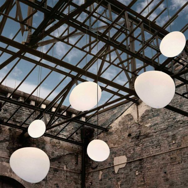 Lámpara colgante Gregg grande blanco Foscarini-594