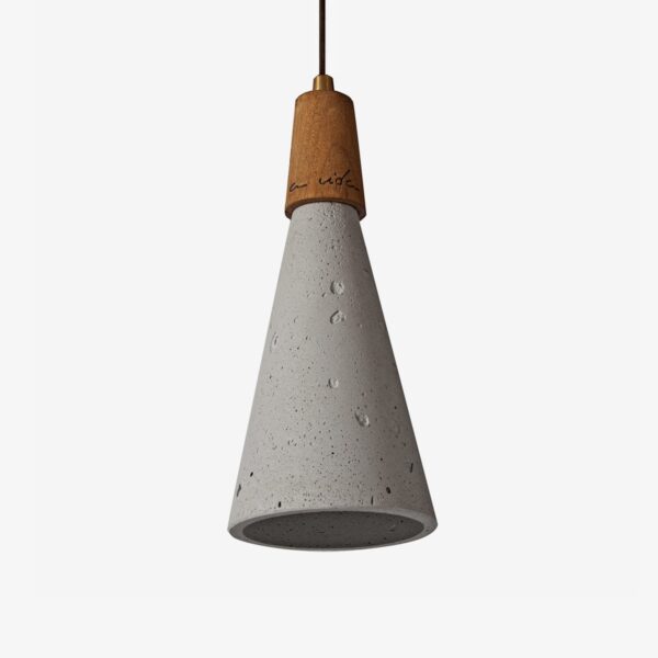 Concrete and wood ceiling cone