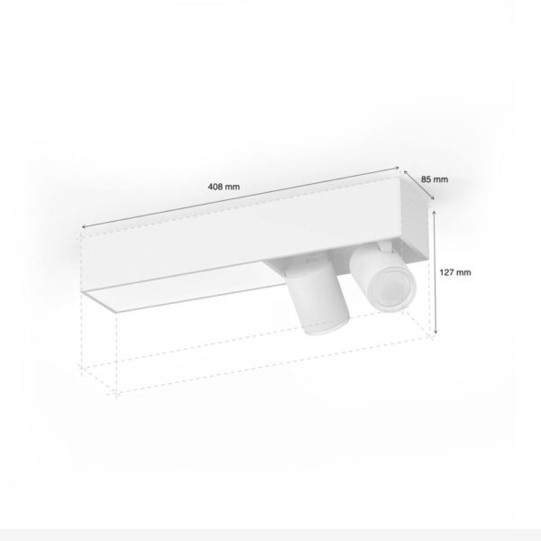 lampara-de-techo-plafon-dos-focos-flourish-led-blanco-philips-hue-foto-2