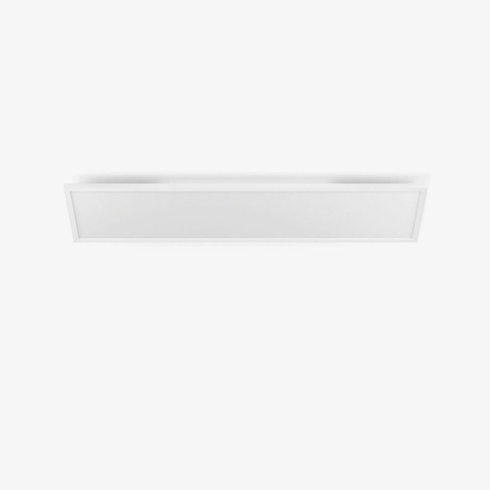Lámpara de techo plafón rectangular Aurelle Bluetooth blanco Philips Hue
