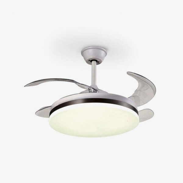 Ventilador de techo LED Vento blanco y bronce con mando Schuller
