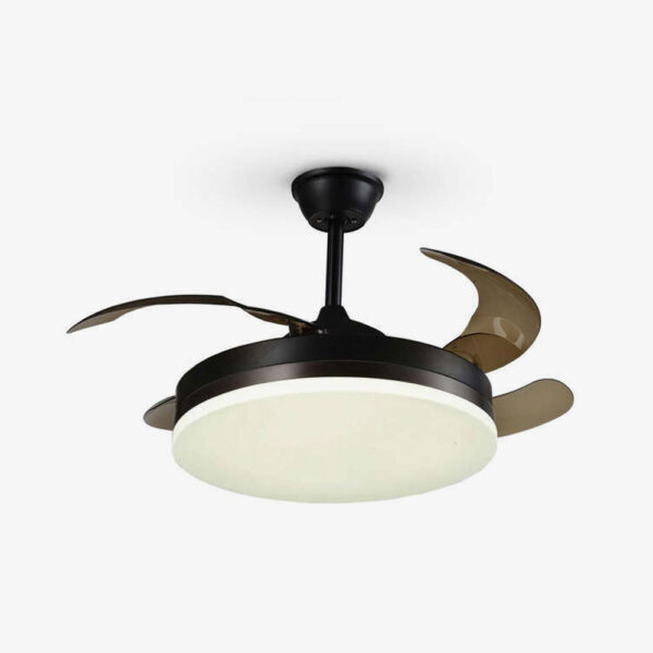Ventilador de techo LED Vento negro y bronce con mando Schuller