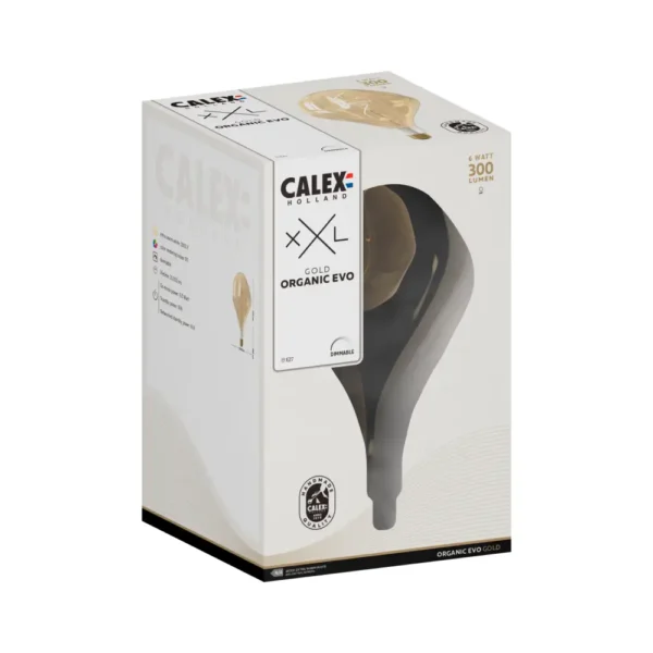Calex XXL Organic Evo Led bombilla gold E27 6W Regulable 02