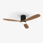 Ventilador Siroco negro nogal