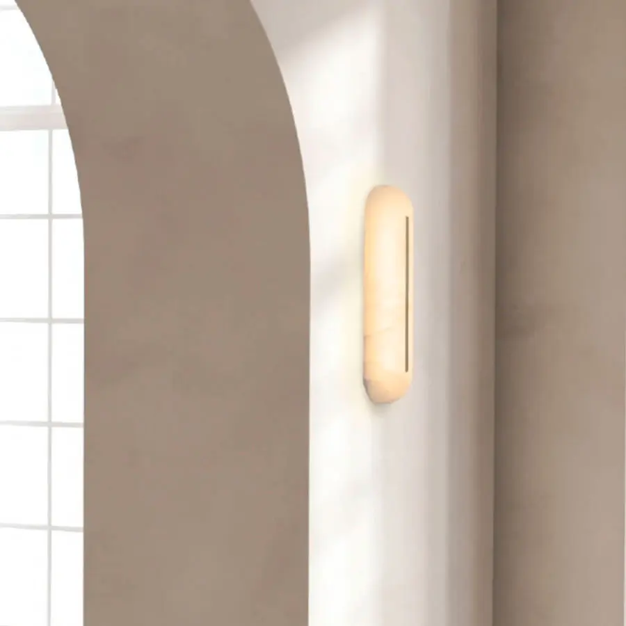 Aplique LED de alabastro y brass Zambelis 2546