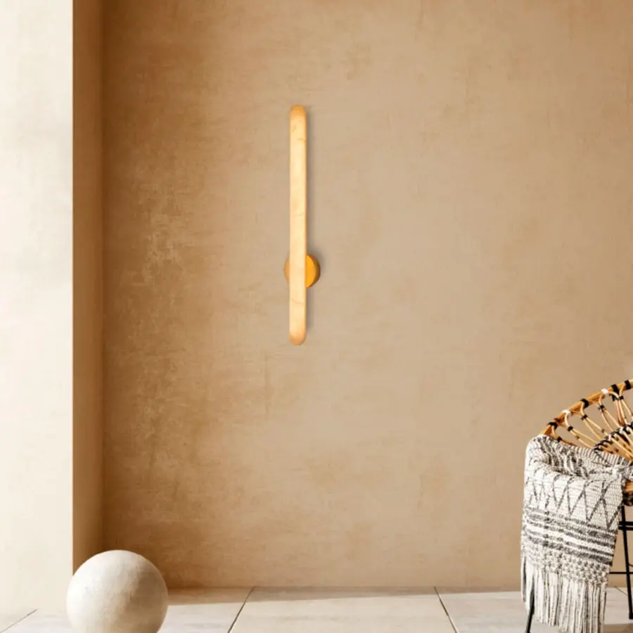 Aplique LED de alabastro y brass Zambelis 2548